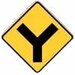 y-intersection-road-sign