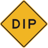 dip road sign